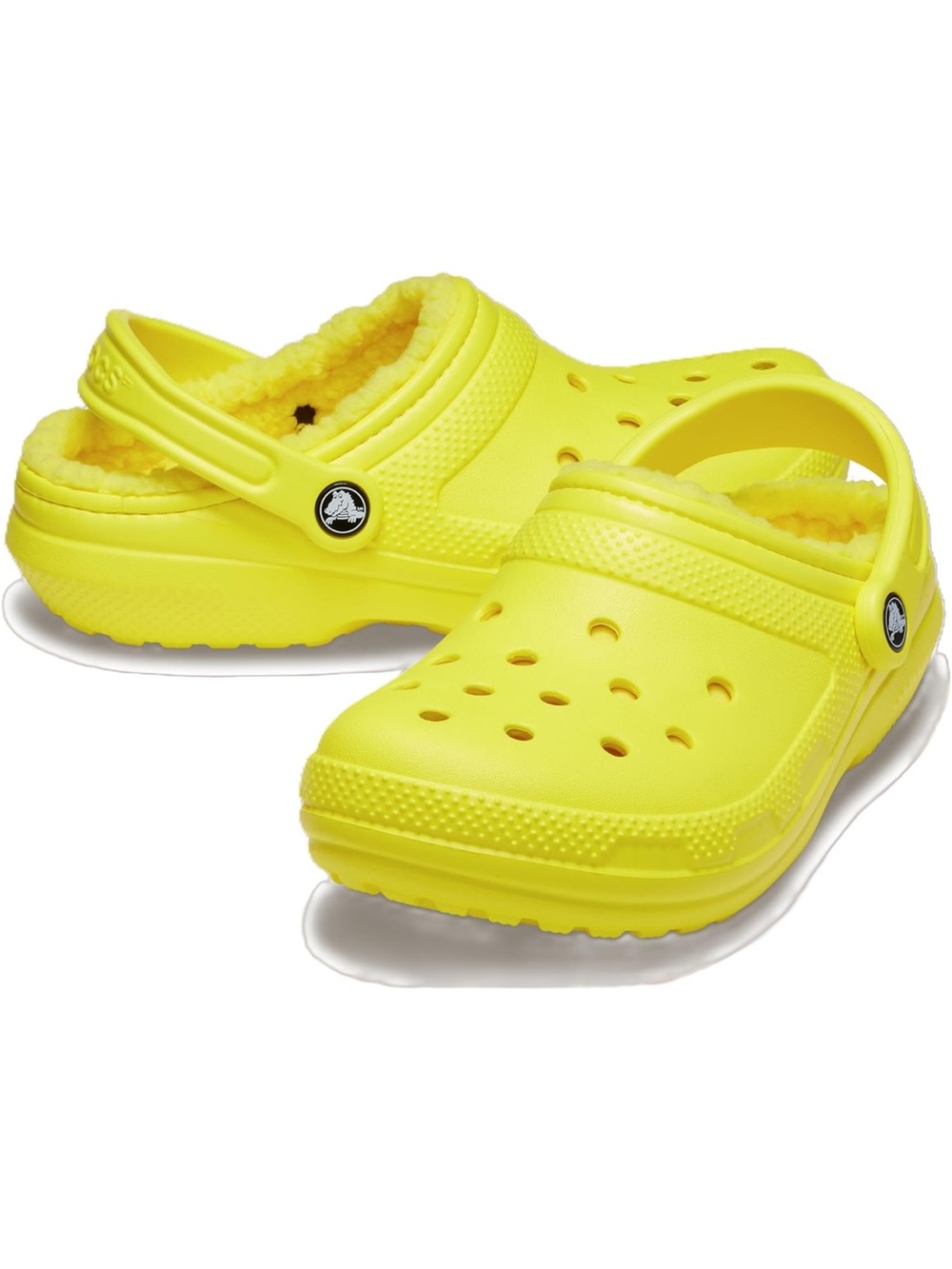 NWT Crocs Classic Fur Lined Unisex Clogs-Bright Yellow Men’s 4 & Women’s 6